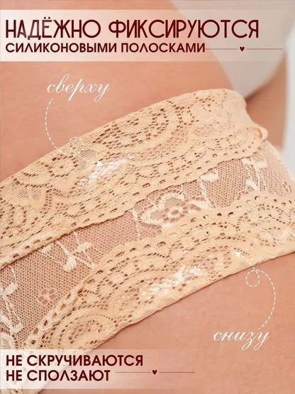 Anti-Chafing Thigh Bands - Sexy Lace with 2 Anti-Slip Silicone Strips