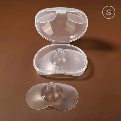2pcs Silicone Nipple Protector With Storage Box