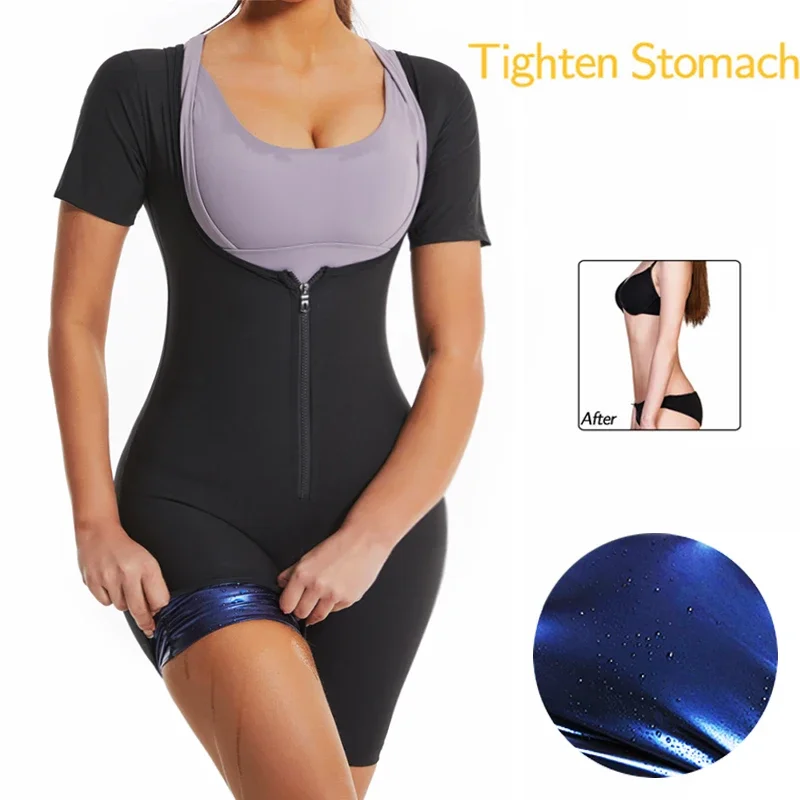 Women Sauna Suit Sweat Shirts Slimming Hot Thermal Fat Burning Shaper